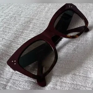 Celine Burgundy/Tortoise Catherine Sunglasses
